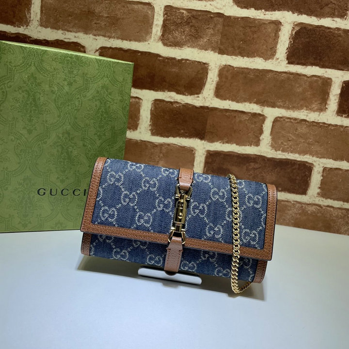 商品名称：グッチ GUCCI 057-GG652681BL　2021年最新入荷 ジャッキー 1961 チェーンウォレット 斜め掛け ショルダーバッグ クロスボディバッグ レディースかばん