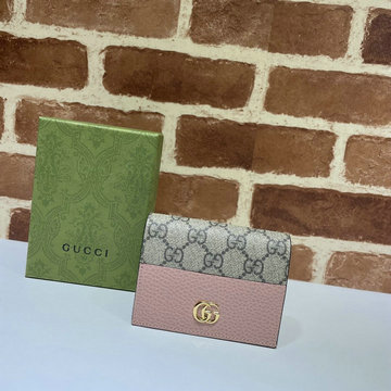 グッチ GUCCI 057-GG658610F　2021年最新入荷 GGマーモント カードケース ウォレット 二つ折り短財布 名刺れ コインケース 小銭入れ