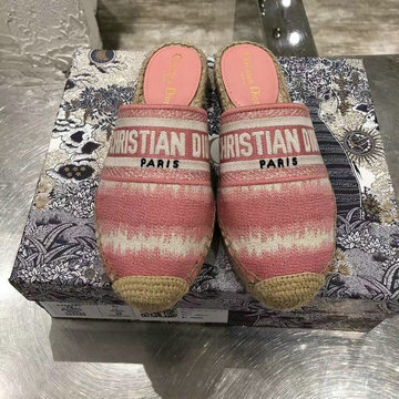 クリスチャンディオール CHRISTIAN DIOR 26-CDJ21024TF　2021年夏最新入荷 エスパドリーユシューズ パンプス フラットシューズ レディースシューズ キャンパス