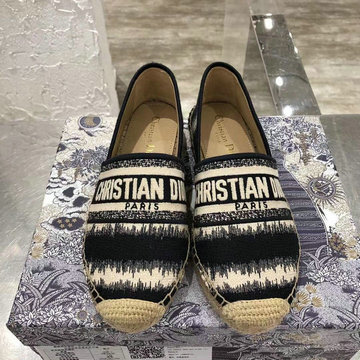 クリスチャンディオール CHRISTIAN DIOR 26-CDJ21024TK　2021年夏最新入荷 エスパドリーユシューズ パンプス フラットシューズ レディースシューズ キャンパス