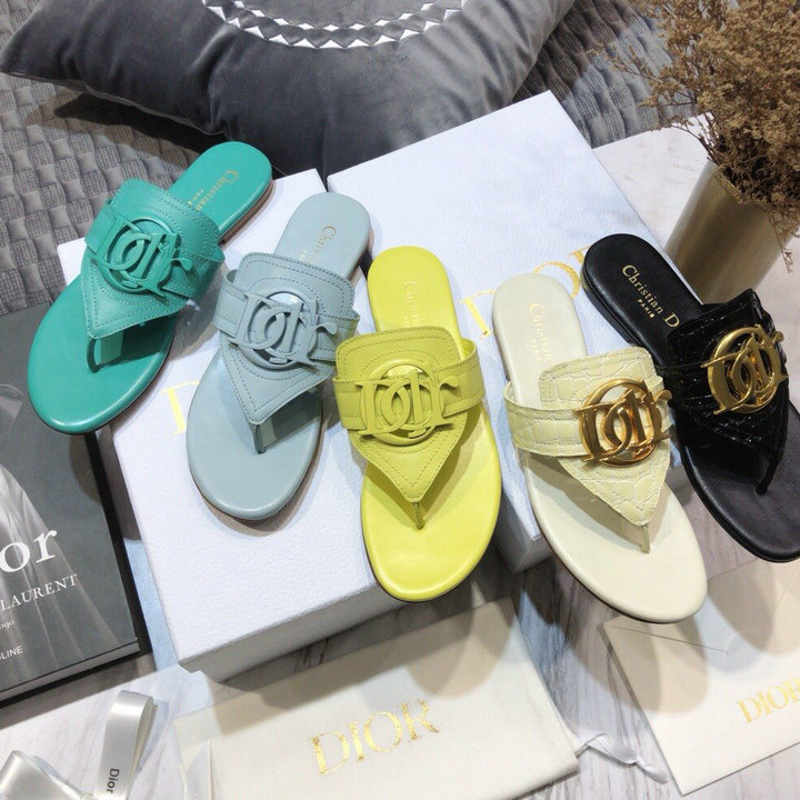 クリスチャンディオール CHRISTIAN DIOR 26-CDJ21027P　2021年夏最新入荷 フリップフロップ ビーチサンダル ミュール スリッパ サマーサンダル レザー