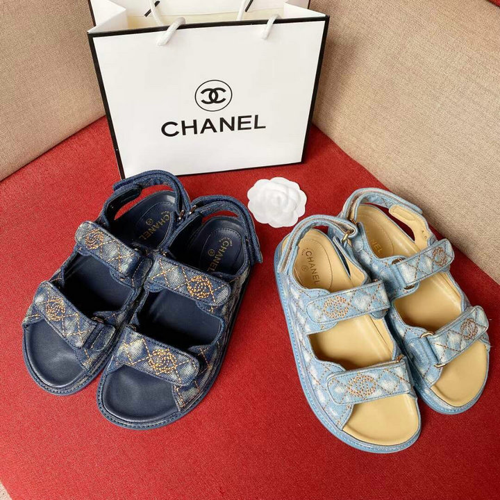 シャネル CHANEL 26-CHJ21030　2021年夏最新入荷 スリングバック ビーチサンダル サマーサンダル サンダル アンクルストラップ レディースシューズ カーフレザー