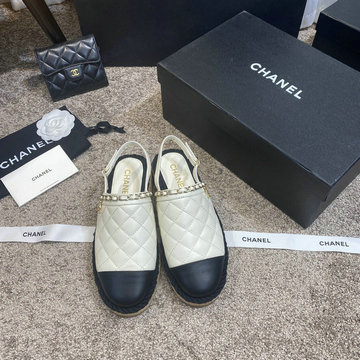 商品名称：シャネル CHANEL 26-CHJ21031Q　2021年夏最新入荷 スリングバック エスパドリーユパンプス ローファー フラットシューズ カジュアルシューズ レディースシューズ 靴