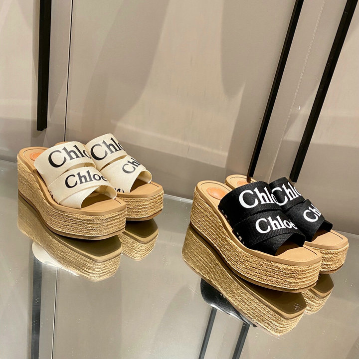 クロエ CHLOE 26-CLEJ21001　2021年夏最新入荷 厚底 ミュール フットベッド スリッパ サマーサンダル ウェッジミュール