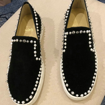 クリスチャンルブタン CHRISTIAN LOUBOUTIN 26-CLJ21002　2021年夏最新入荷 スニーカー ローファーシューズ カジュアルシューズ ユニセックス 男女兼用