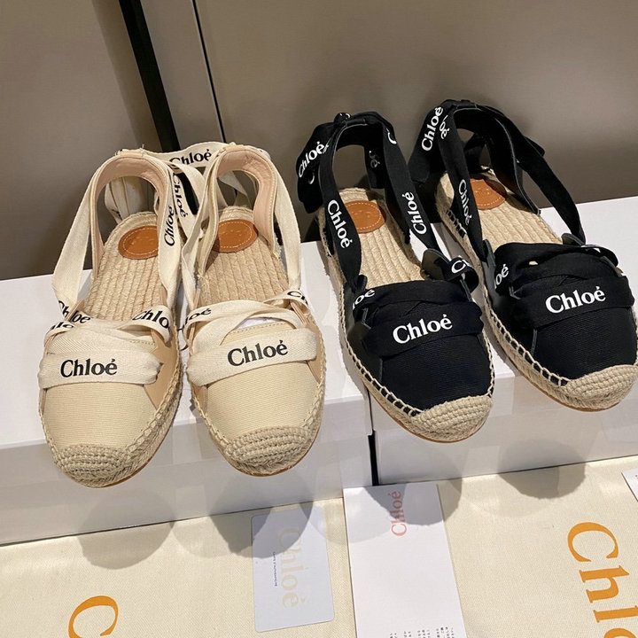 商品名称：クロエ CHLOE 26-CLEJ21004　2021年夏最新入荷 Ingrid イングリッド エスパドリーユシューズ レースアップシューズ フラットシューズ カジュアルシューズ レディース