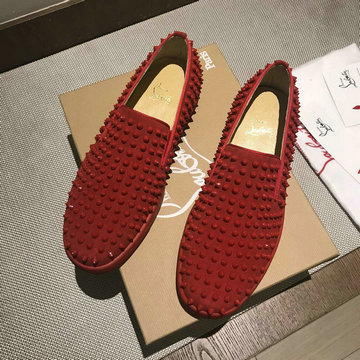 クリスチャンルブタン CHRISTIAN LOUBOUTIN 26-CLJ21004RQ　2021年夏最新入荷 スニーカー リベット ローファーシューズ カジュアルシューズ ユニセックス 男女兼用