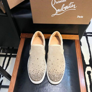 クリスチャンルブタン CHRISTIAN LOUBOUTIN 26-CLJ21015　2021年夏最新入荷 スニーカー ローファーシューズ カジュアルシューズ ユニセックス 男女兼用