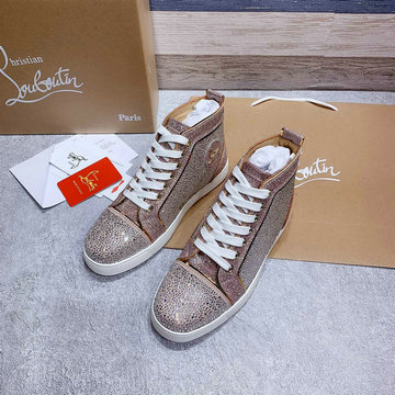 クリスチャンルブタン CHRISTIAN LOUBOUTIN 26-CLJ21027　2021年夏最新入荷 スニーカー レースアップシューズ ハイカットシューズ カジュアルシューズ