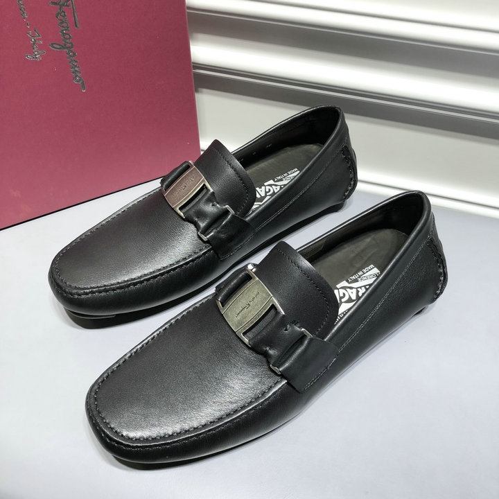 サルヴァトーレ フェラガモ FERRAGAMO 26-FLJ21002　2021年春夏最新入荷 ローファーシューズ 紳士靴 フラットシューズ 皮靴 メンズシューズ レザー