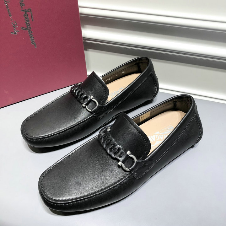 サルヴァトーレ フェラガモ FERRAGAMO 26-FLJ21003　2021年春夏最新入荷 ローファーシューズ 紳士靴 フラットシューズ 皮靴 メンズシューズ レザー