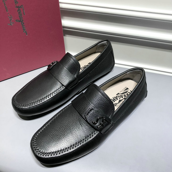 サルヴァトーレ フェラガモ FERRAGAMO 26-FLJ21008　2021年春夏最新入荷 ローファーシューズ 紳士靴 フラットシューズ 皮靴 メンズシューズ レザー