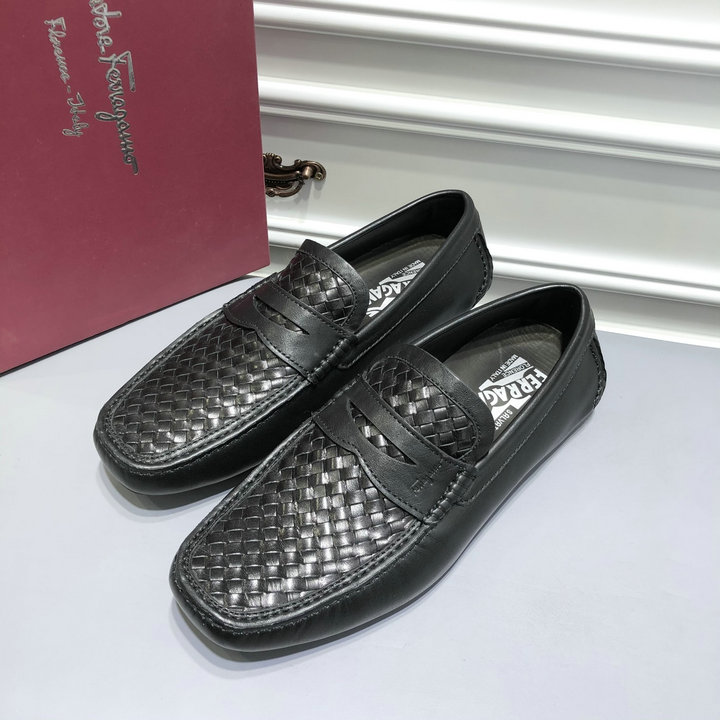 サルヴァトーレ フェラガモ FERRAGAMO 26-FLJ21005　2021年春夏最新入荷 ローファーシューズ 紳士靴 フラットシューズ 皮靴 メンズシューズ レザー