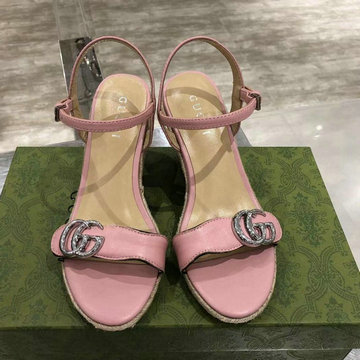 商品名称：グッチ GUCCI 26-GGJ21010YF　2021年夏最新入荷 プラットフォーム エスパドリーユサンダル ウェッジヒール レディースシューズ