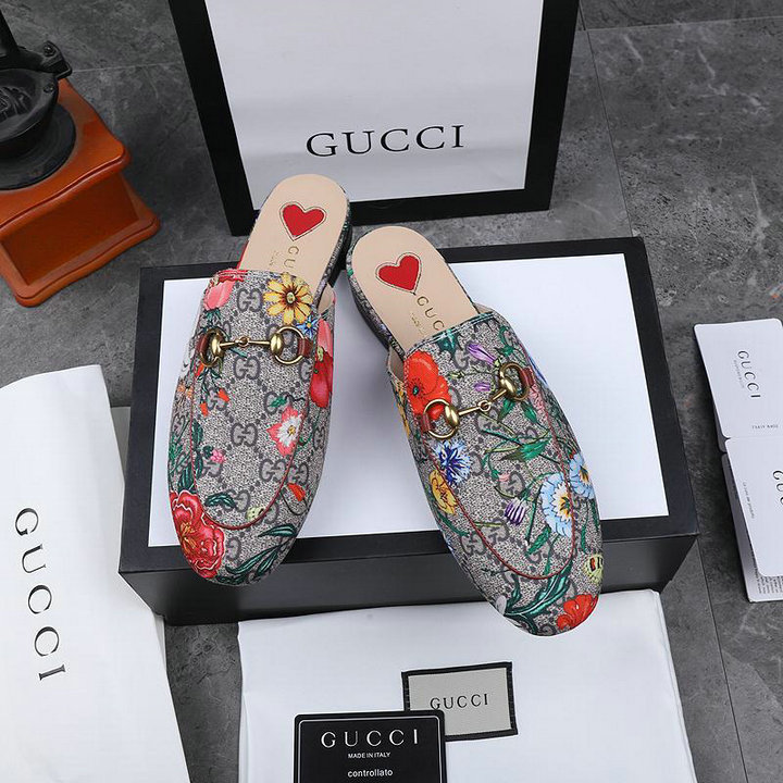 グッチ GUCCI 26-GGJ21013H　2021年夏最新入荷 プリンスタウン フラワープリント ウィメンズ スリッパ ホースビット付き サマーサンダル ぺたんこミュール
