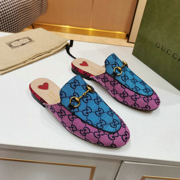 商品名称：グッチ GUCCI 26-GGJ21013S　2021年夏最新入荷 プリンスタウン ウィメンズ スリッパ ホースビット付き サマーサンダル ぺたんこミュール レディースシューズ