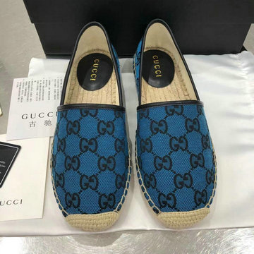 グッチ GUCCI 26-GGJ21018QL　2021年夏最新入荷 エスパドリーユシューズ フラットシューズ レディースシューズ