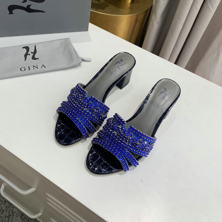 ジーナ GINA 26-GNJ21001QL　2021年夏最新入荷 UTAH ユタ ローヒールサンダル チャンキーヒール サマーサンダル ミュール スリッパ