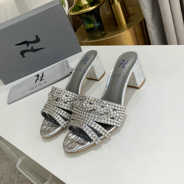 ジーナ GINA 26-GNJ21001QY　2021年夏最新入荷 UTAH ユタ ローヒールサンダル チャンキーヒール サマーサンダル ミュール スリッパ