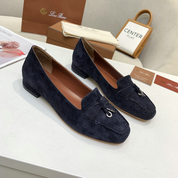 ロロ ピアーナ Loro Piana 26-LPJ21004DL　2021年夏最新入荷 サマー チャーム ウォーク モカシン ローヒールシューズ ローファー レディースシューズ