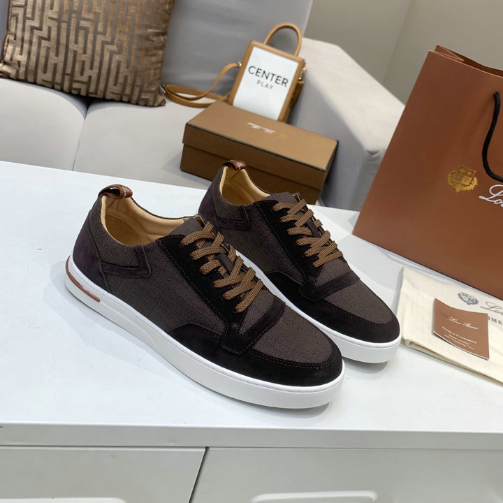 ロロ ピアーナ Loro Piana 26-LPJ21005G　2021年夏最新入荷 ニューポート ウォーク スニーカー レースアップシューズ メンズ カジュアルシューズ