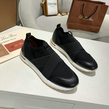 ロロ ピアーナ Loro Piana 26-LPJ21006K　2021年夏最新入荷 オープン ウォーク ニット アンクルブーツ スニーカー カジュアルシューズ 男女兼用