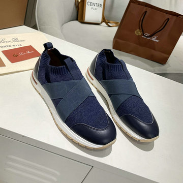 ロロ ピアーナ Loro Piana 26-LPJ21006L　2021年夏最新入荷 オープン ウォーク ニット アンクルブーツ スニーカー カジュアルシューズ 男女兼用