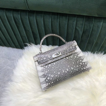 商品名称：エルメス HERMES 063-HKL19XSYBK  2021年最新入荷 ミニ ケリー トートバッグ トップハンドルバッグ ハンドバッグ レディースかばん リザード革