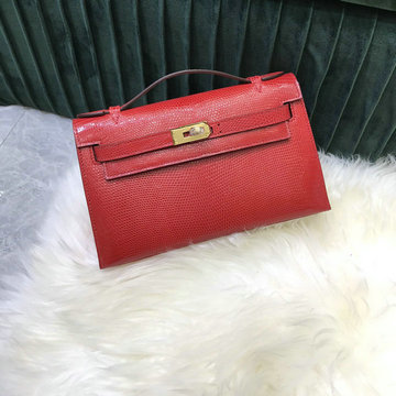 エルメス HERMES 063-HKL22XQJRD 2021年最新入荷 ミニ ケリー ポシェット トートバッグ トップハンドルバッグ ハンドバッグ 手持ちかばん レディースかばん リザード革