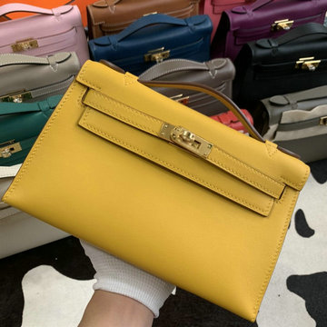 エルメス HERMES 063-HKLP22SWJHY2021年最新入荷 ミニ ケリー ポシェット トートバッグ トップハンドルバッグ ハンドバッグ 手持ちかばん レディースかばん swift革