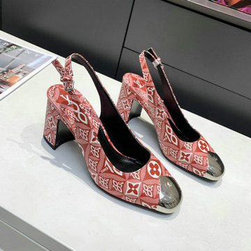 ルイヴィトン LOUISVUITTON 26-LVJ21018C　2021年夏最新入荷 ルイーズ ライン パンプス ハイヒールシューズ スリングバックサンダル レディースシューズ