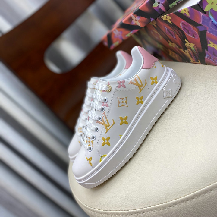商品名称：ルイヴィトン LOUISVUITTON 26-LVJ21021　2021年夏最新入荷 スニーカー レースアップシューズ レディースシューズ カジュアルシューズ