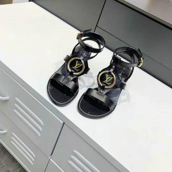 ルイヴィトン LOUISVUITTON 26-LVJ21025　2021年夏最新入荷 ファロ ライン サンダル ローヒールサンダル チャンキーヒール サマーサンダル ビーチサンダル