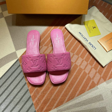 ルイヴィトン LOUISVUITTON 26-LVJ21031YF　2021年夏最新入荷 リバイバル ライン ミュール スライドサンダル スリッパ フラットミュール レディースシューズ