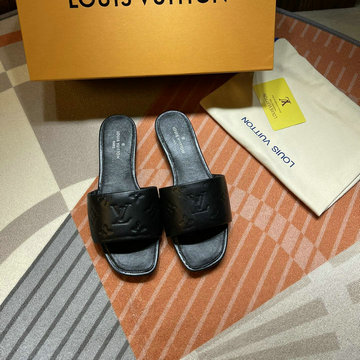 ルイヴィトン LOUISVUITTON 26-LVJ21031YK　2021年夏最新入荷 リバイバル ライン ミュール スライドサンダル スリッパ フラットミュール レディースシューズ
