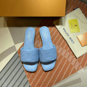 ルイヴィトン LOUISVUITTON 26-LVJ21031YL　2021年夏最新入荷 リバイバル ライン ミュール スライドサンダル スリッパ フラットミュール レディースシューズ