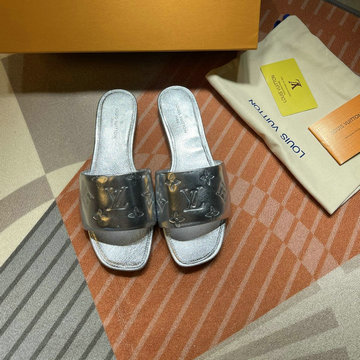 ルイヴィトン LOUISVUITTON 26-LVJ21031YY　2021年夏最新入荷 リバイバル ライン ミュール スライドサンダル スリッパ フラットミュール レディースシューズ