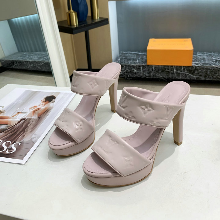 ルイヴィトン LOUISVUITTON 26-LVJ21032Y　2021年夏最新入荷 ハイヒールシューズ サマーサンダル ピンヒール スリングバックサンダル レディースシューズ