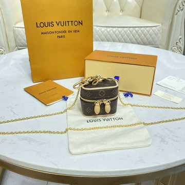 ルイヴィトン LOUISVUITTON 057-M00353　2021年最新入荷 ポルト クレ ヴァニティー キーケース ミニショルダーポーチ キーホルダー モノグラムキャンバス