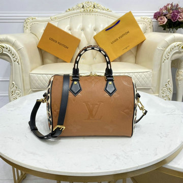 ルイヴィトン LOUISVUITTON 057-M45840　2021年最新入荷 スピーディ バンドリエール 25 ボストンバッグ トートバッグ ショルダーバッグ アニマル プリント