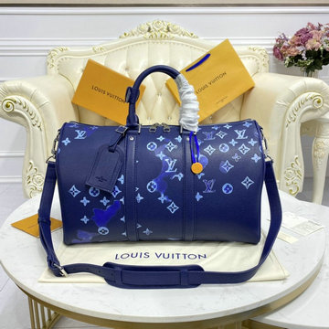 ルイヴィトン LOUISVUITTON 057-M57845　2021年最新入荷 キーポル バンドリエール 40 ソフトトラベルバッグ トートバッグ 2way ショルダーバッグ グレインレザー