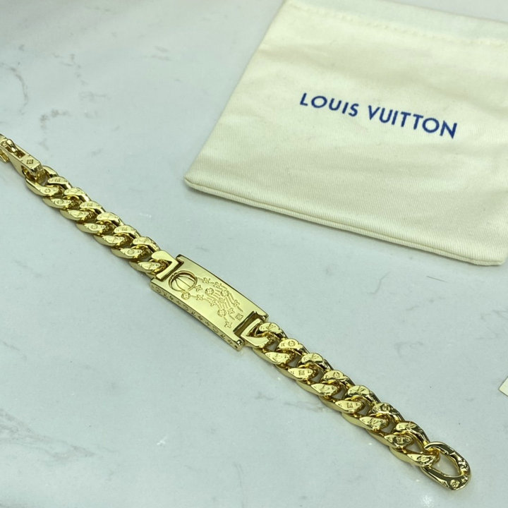 ルイヴィトン LOUISVUITTON 057-MP2858　2021年最新入荷 LVXNBA ブラスレ LV ボール 大ぶりのリンク コーディネートしやすい アクセサリー