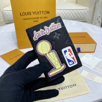 ルイヴィトン LOUISVUITTON 057-M80615　2021年最新入荷 オーガナイザー ドゥ ポッシュ LVxNBA パスポートケース カードケース レザー