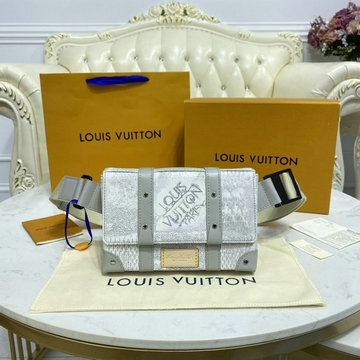 ルイヴィトン LOUISVUITTON 057-N50061B　2021年最新入荷 トランクバッグ スクエアバッグ 斜め掛け ショルダーバッグ ウェストバッグ クロスボディバッグ ダミエキャンバス
