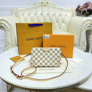 ルイヴィトン LOUISVUITTON 057-N60460　2021年最新入荷 ポシェット ドゥーブル ジップ ダブルファスナー ポーチ 手持ちかばん チェーンウォレット 斜め掛け ショルダーバッグ