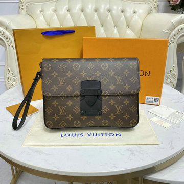 ルイヴィトン LOUISVUITTON 057-M80560　2021年最新入荷 S ロック 4A クラッチバッグ ストラップ付き 手持ちかばん ポーチ モノグラム マカサー