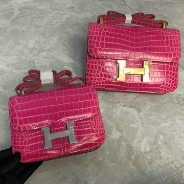 商品名称：エルメス HERMES 3589-H108222EWMH　2021年最新入荷 コンスタンス 斜め掛け ショルダーバッグ クロスボディバッグ フラップバッグ レディースかばん クロコ柄