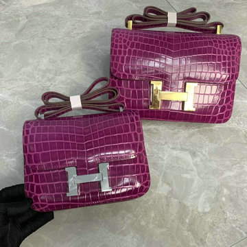 商品名称：エルメス HERMES 3589-H108222EWZH　2021年最新入荷 コンスタンス 斜め掛け ショルダーバッグ クロスボディバッグ フラップバッグ レディースかばん クロコ柄