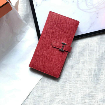 商品名称：エルメス HERMES 3589-HE012LRD　2021年最新入荷 ベアン ロングウォレット 二つ折り長財布 札入れ カードポケット付き 小銭入れ コインケース トリヨンクレマンス