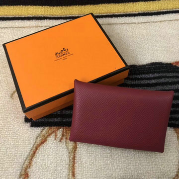 エルメス HERMES 3589-HE0441JH　2021年最新入荷 カルヴィ カードケース 名刺入れ カードホルダー 二つ折り コンパクト 小銭入れ ヴォーエプソン